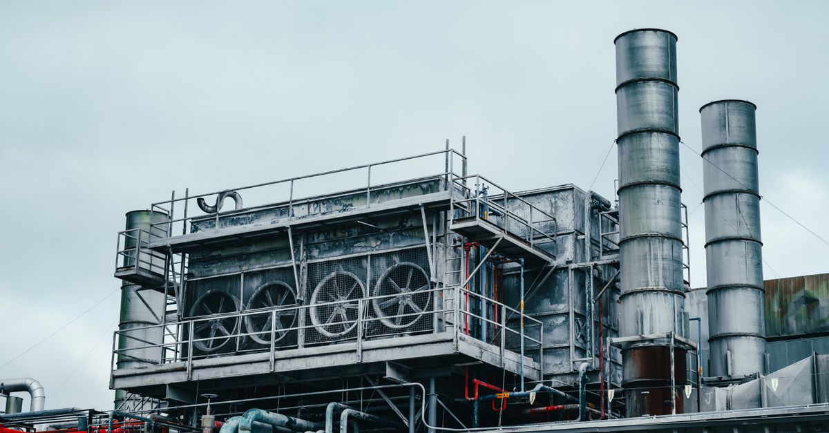 Industrial plant with fire safety infrastructure