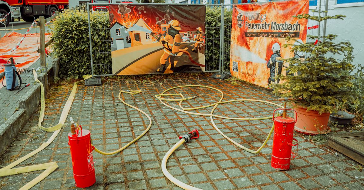 Fire-fighting equipment display